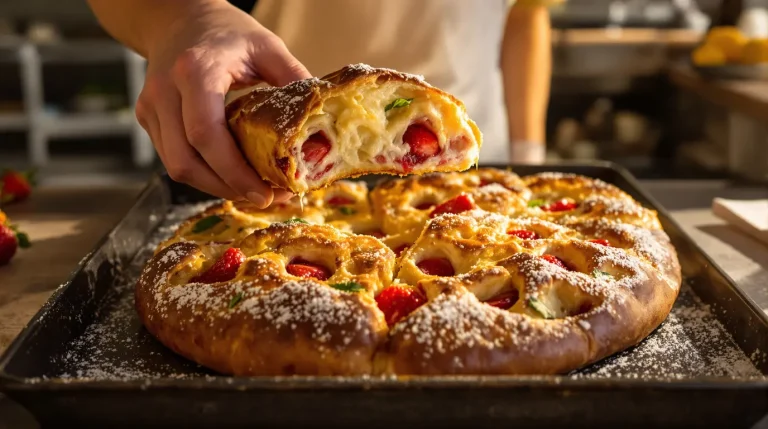 Ce que personne ne vous dit sur la focaccia : en Italie, la version sucrée à la fraise séduit les boulangers