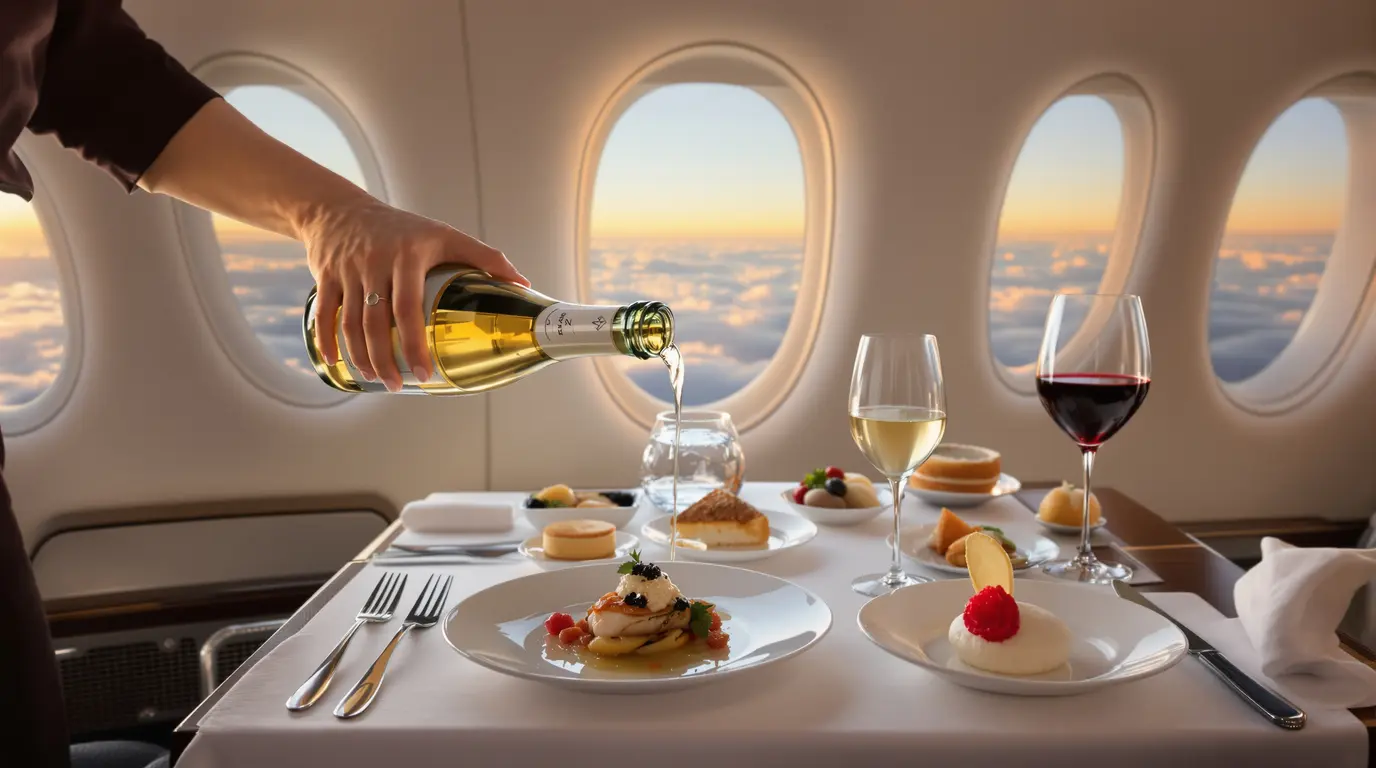 Champagne, caviar, dessert de la meilleure pâtissière : le menu Air France à 3 000 euros le billet Champagne, caviar, dessert de la meilleure pâtissière : le menu Air France à 3 000 euros le billet