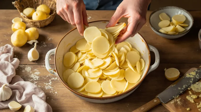 Pas besoin de noyer le gratin dauphinois dans la crème : le bon geste le rend délicieusement fondant